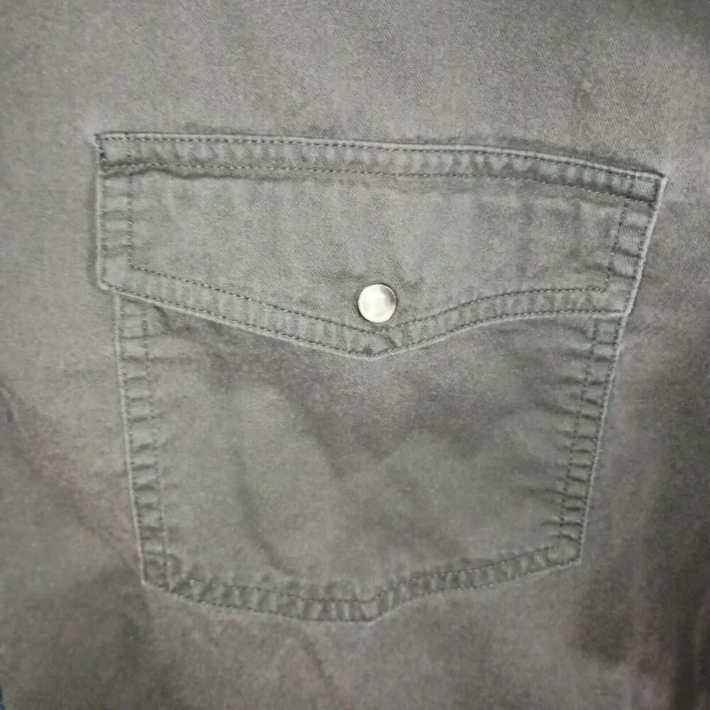 Vintage Wrangler Western Shirt Men’s XL Colorblock Snap Button Aztec Brushpopper - Picture 10 of 16